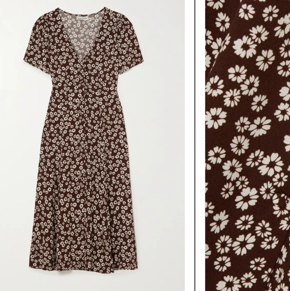 Reformation Dresses & Skirts - Reformation Locklin Floral Print Crepe Midi Dress